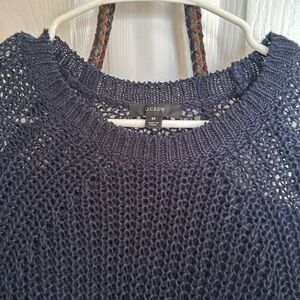 J. Crew navy oversized tunic sweater